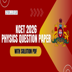 KCET 2026 Physics Question Paper with Solution PDF
